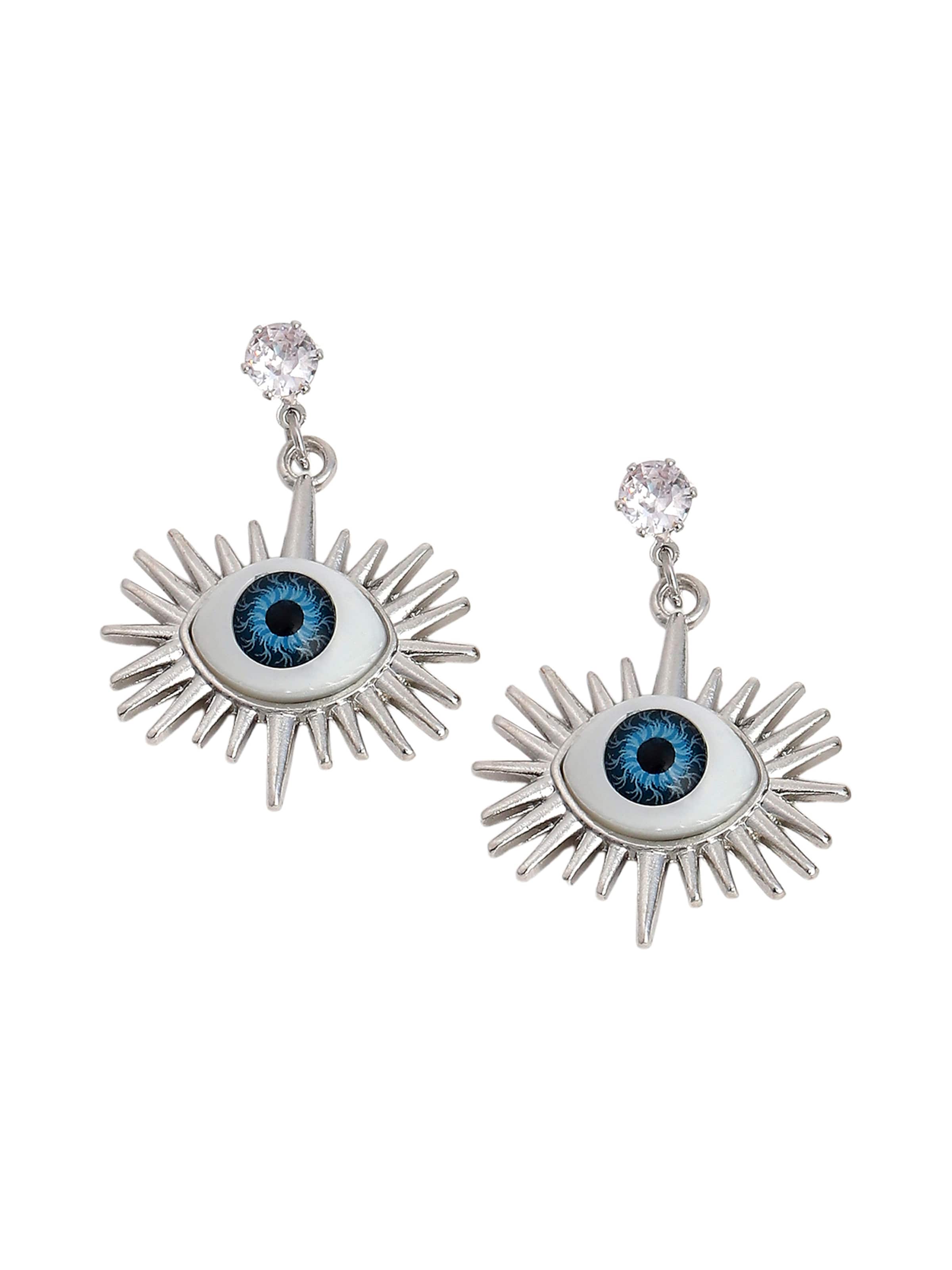 Boucles d'oreilles 'Nessie' SOHI en argent : devant