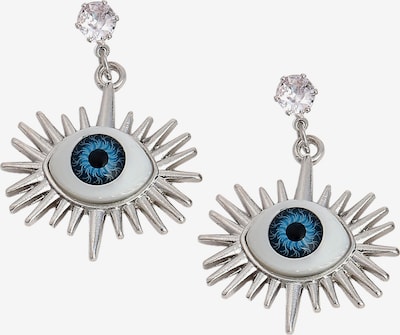 Auskarai 'Nessie' iš SOHI, spalva – mėlyna / juoda / sidabrinė / balta, Prekių apžvalga