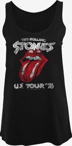 F4NT4STIC Top 'The Rolling Stones US Tour '78' in Zwart: voorkant