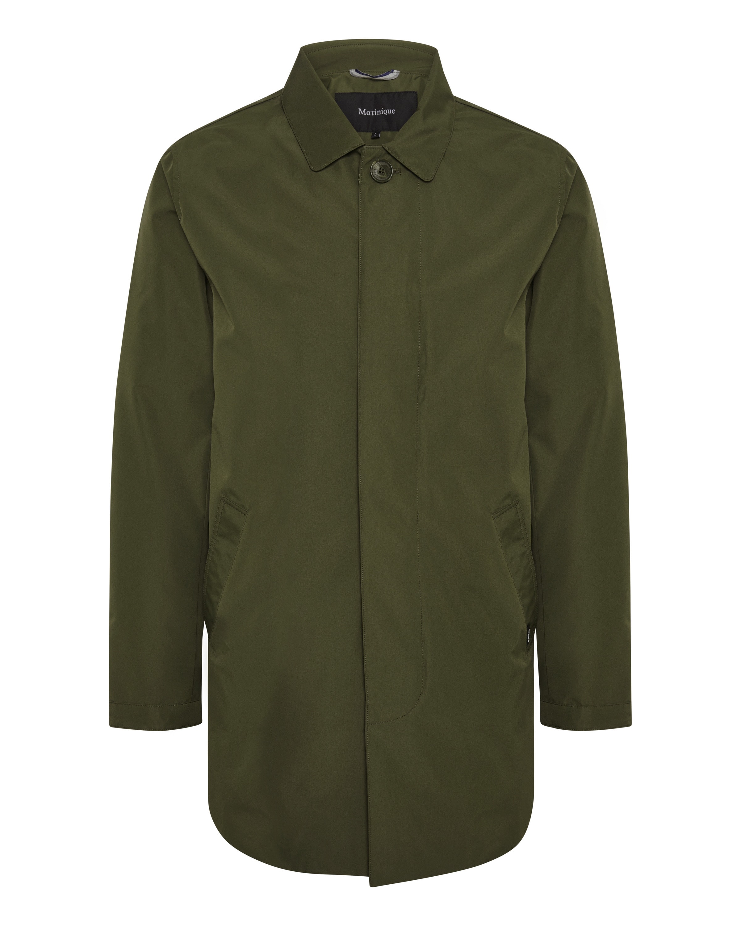 Matinique Mantel 'MAMiles Mac' in Grün: Vorderseite