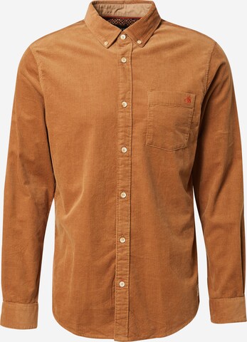 SCOTCH & SODA - Ajuste regular Camisa en marrón: frente