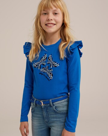 WE Fashion Футболка в Синий