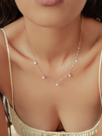 Chaîne 'Bloom' Hey Happiness en argent