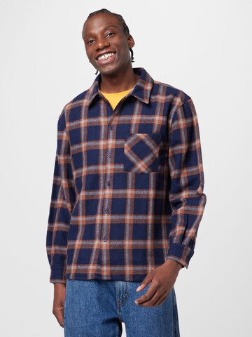 ABOUT YOU - Ajuste regular Camisa 'Kevin' en azul: frente