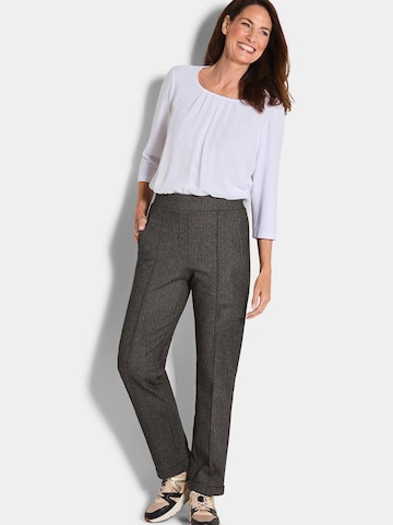 Regular Pantalon à plis 'Carla' Goldner en gris