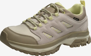 TAMARIS Sportieve veterschoen in Beige: voorkant