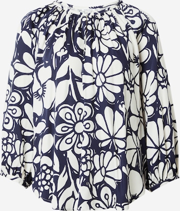 SEIDENSTICKER Blouse 'Schwarze Rose' in Blue: front