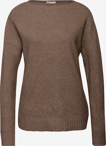 STREET ONE Pullover in Braun: Vorderseite