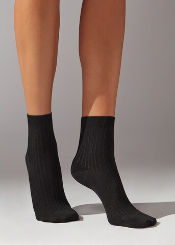 CALZEDONIA Socks in Black: front