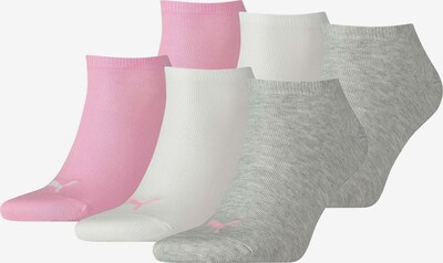 PUMA Sokker i grå-meleret / lys pink / hvid, Produktvisning