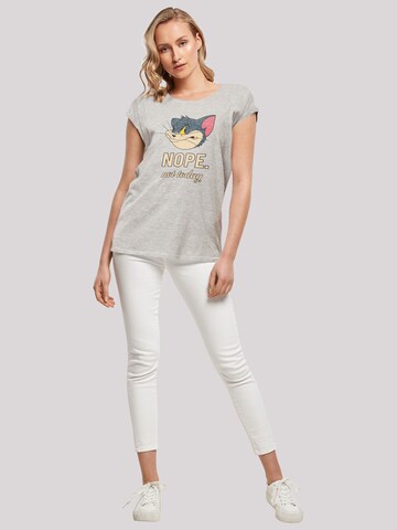 F4NT4STIC Shirt 'Tom and Jerry TV Serie Nope Not Today' in Grijs