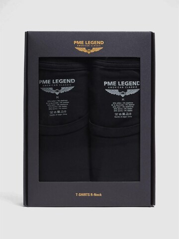 PME Legend Unterhemd '2-pack basic T-shirts with crew neck'‌‌‌‌‌‌‌‌‌‌ in Schwarz