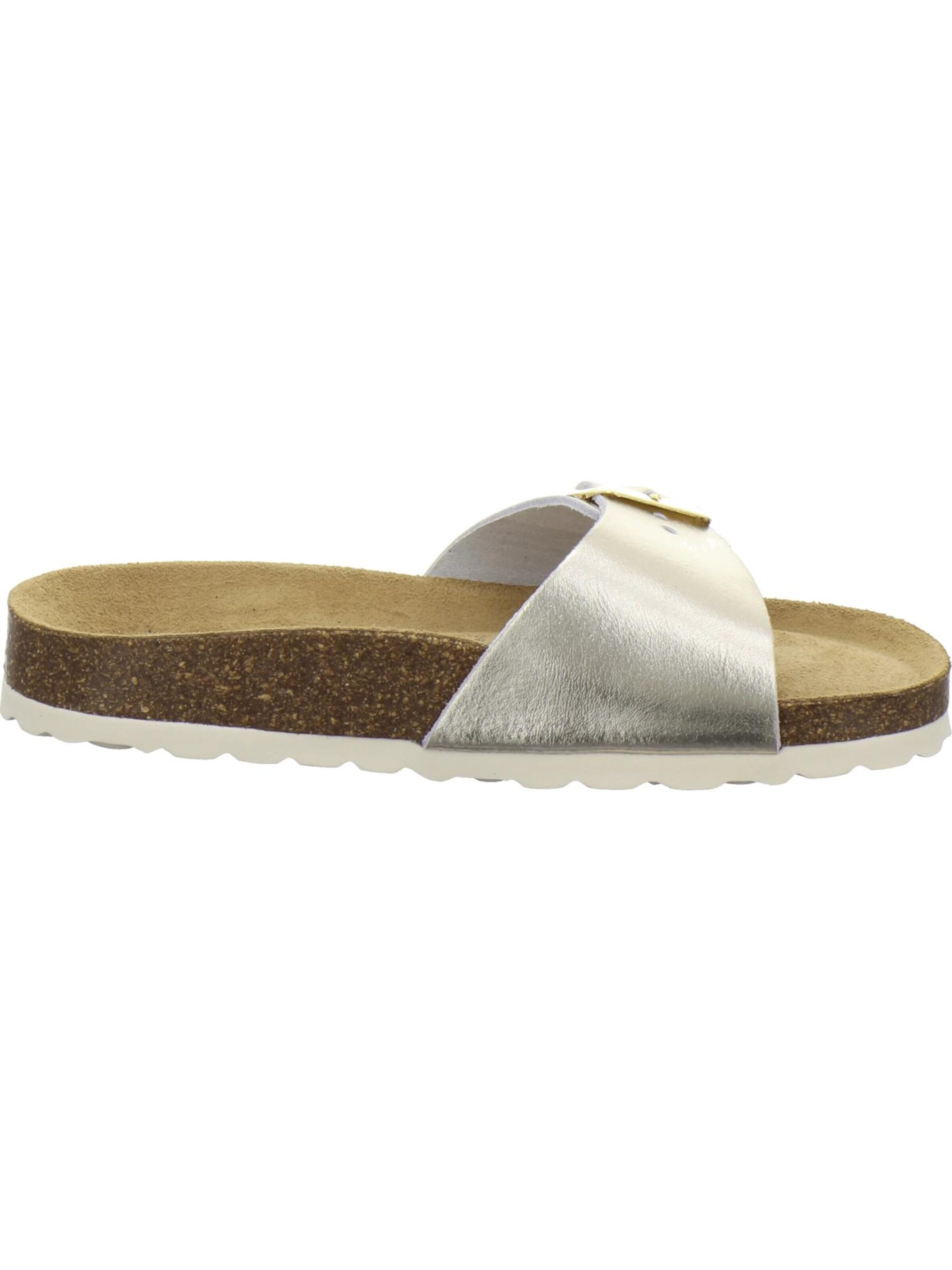 Zoccoletto 'Pantoletten Damen Einschnaller gold' di AFS-Schuhe in oro
