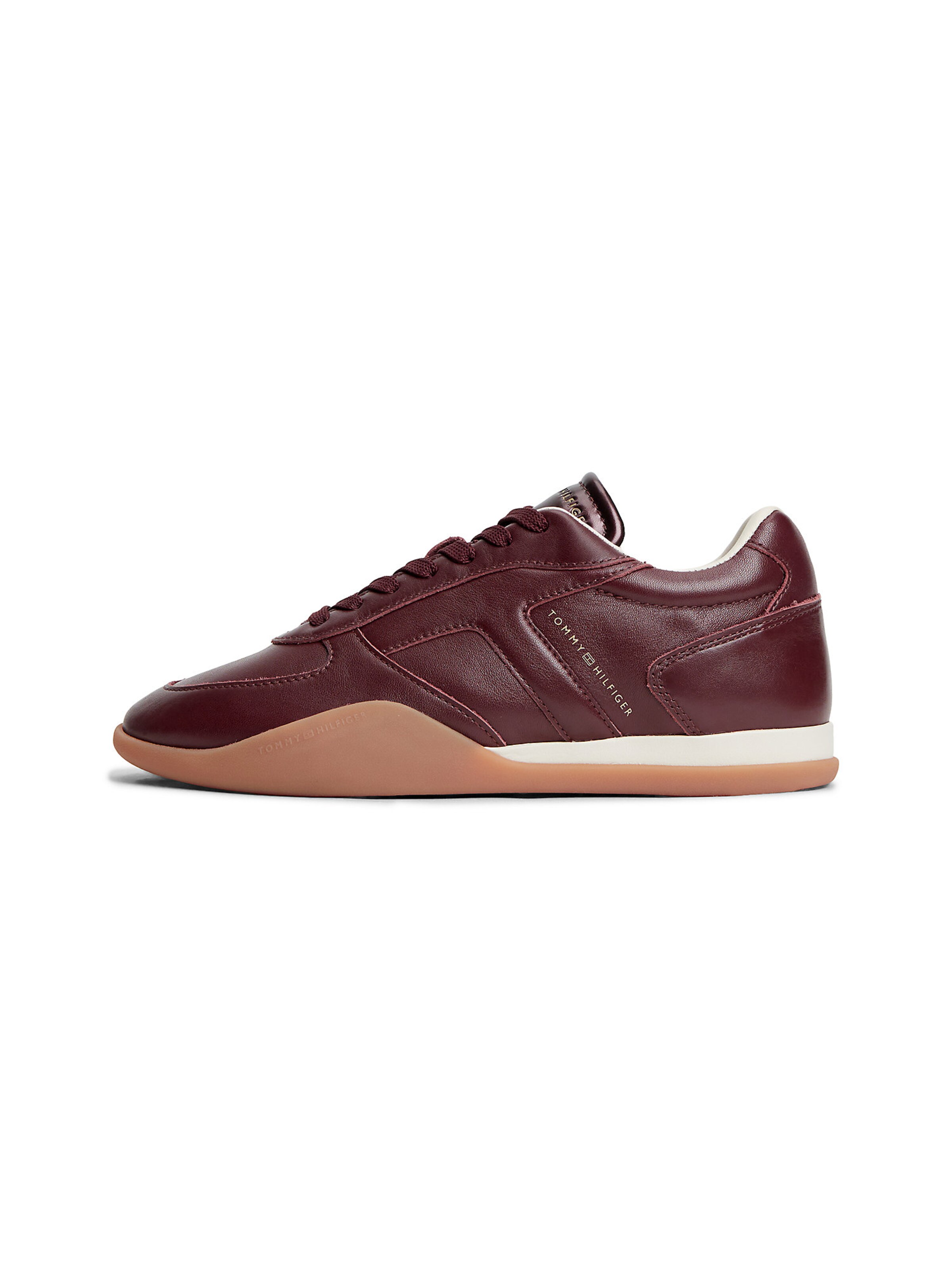Baskets basses TOMMY HILFIGER en rouge : devant