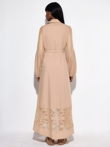 Robe-chemise MSN Collection en marron