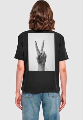 Miss Tee - Camiseta 'Peace Hand' en negro