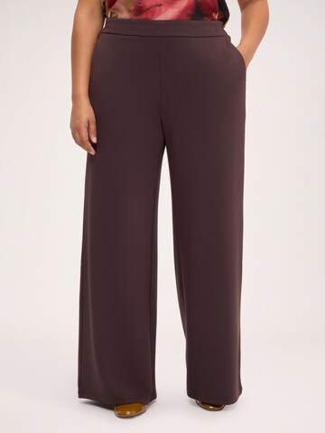 Wide leg Pantaloni di Fiorella Rubino in marrone