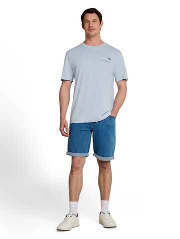 TOM TAILOR T-Shirt mit Print in Blau