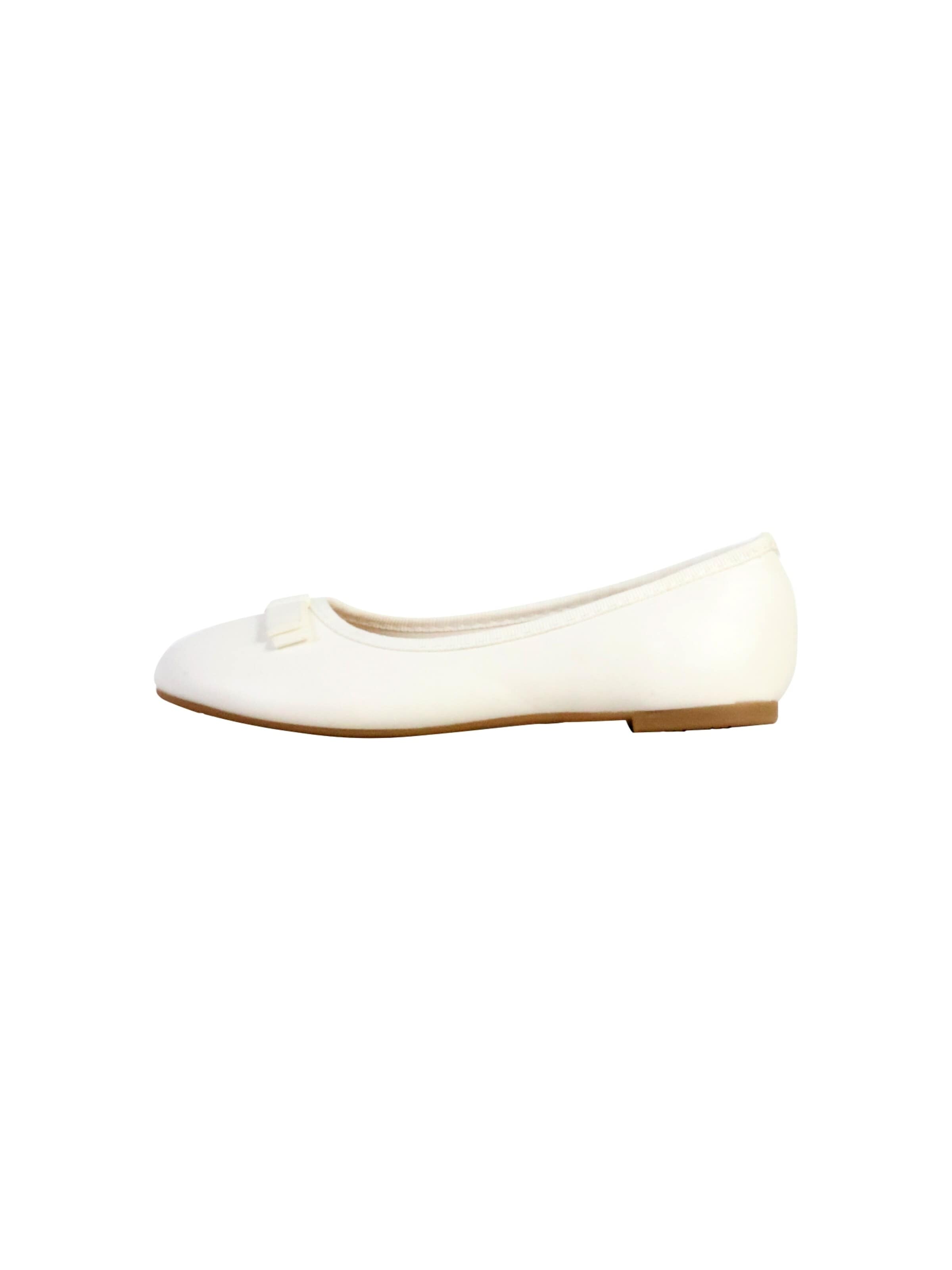 Ballerines POTI PATI en blanc : devant