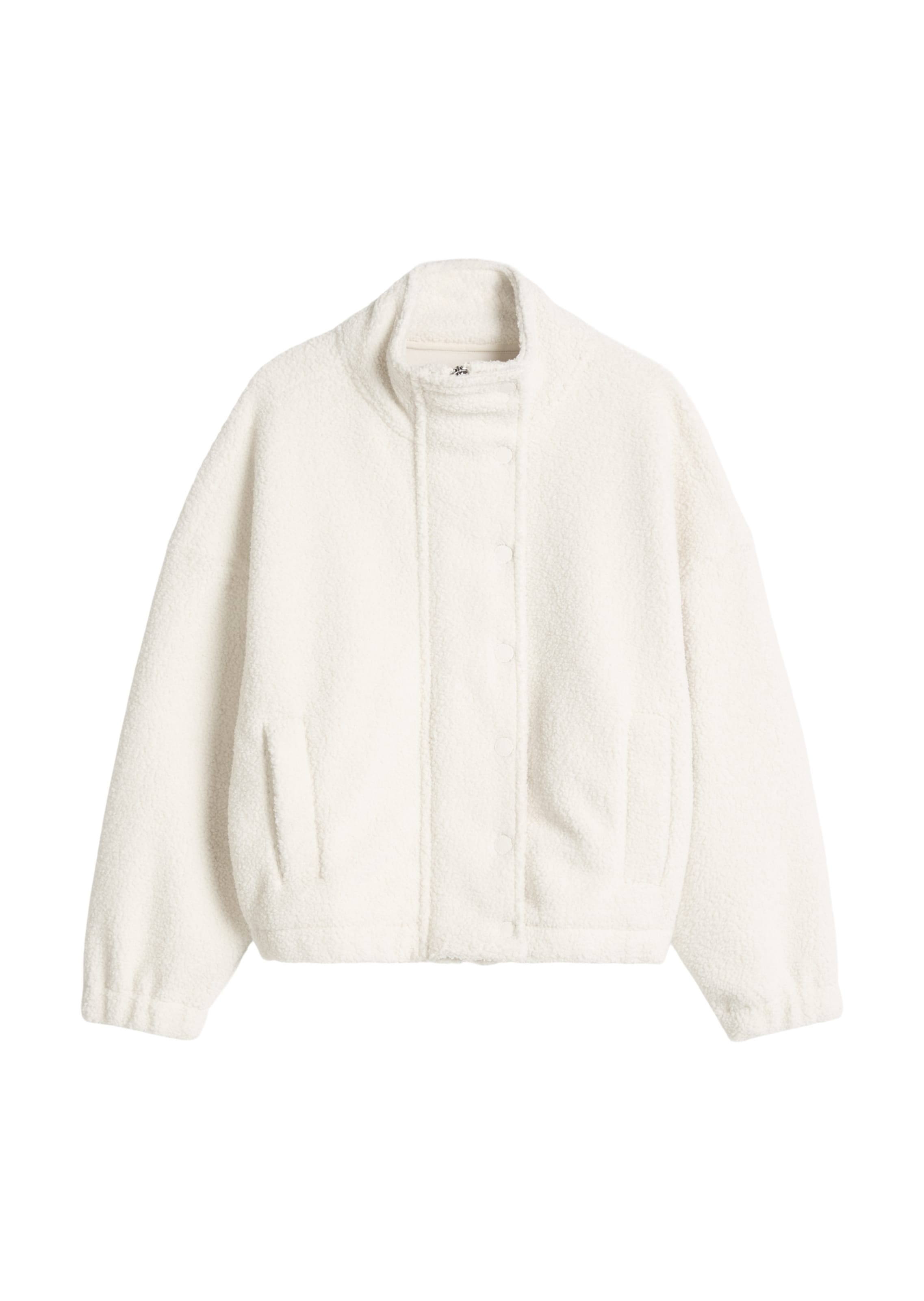 Marc O'Polo DENIM Fleece jas in Wit: voorkant