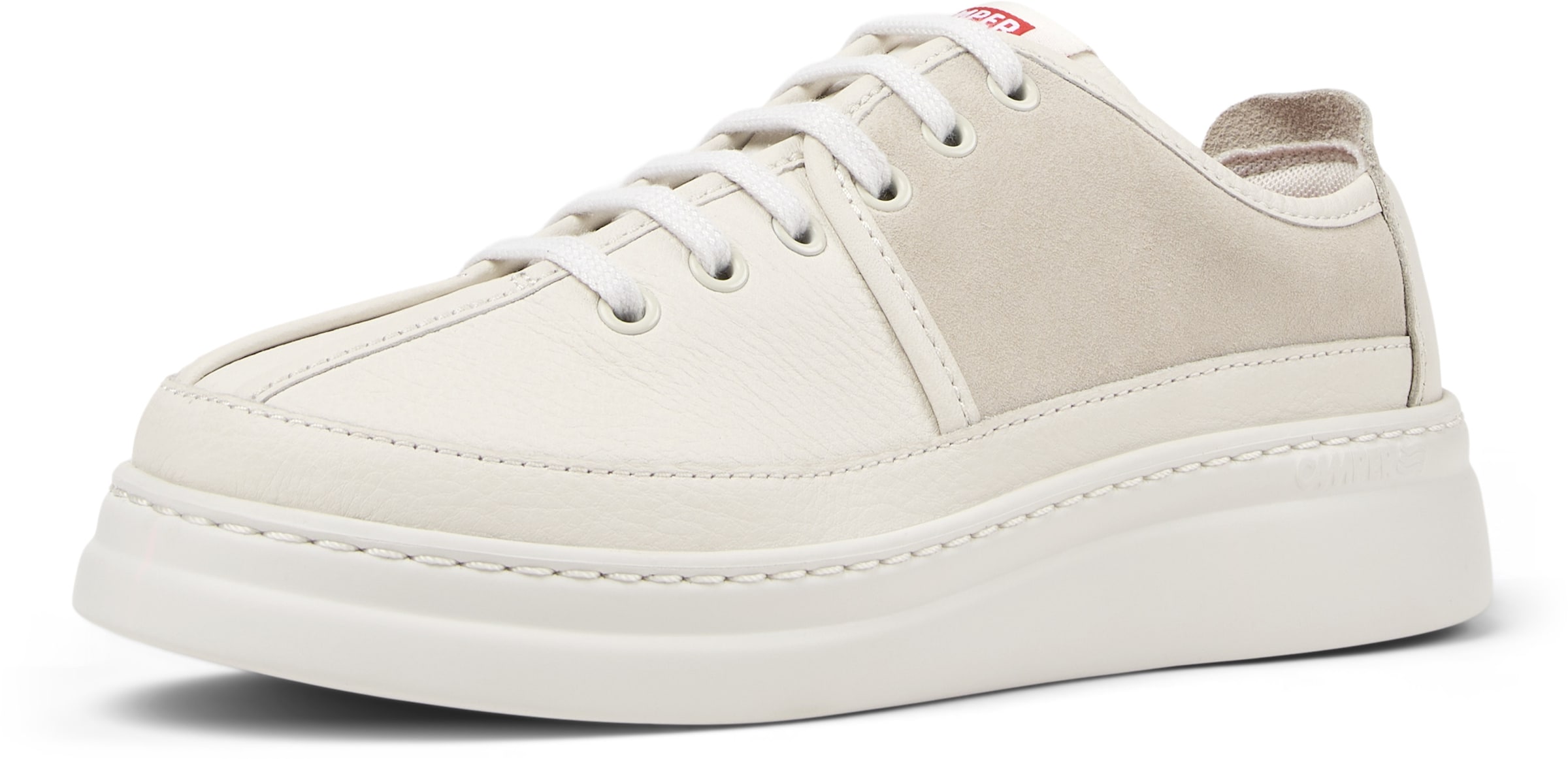 CAMPER Platform trainers 'Runner Up Twins' in White: front