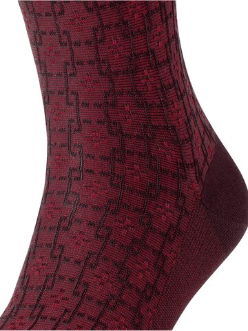 FALKE Socks 'Artwork Tie' in Red