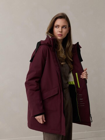 MANISA Winter coat 'Regenjacke' in Purple