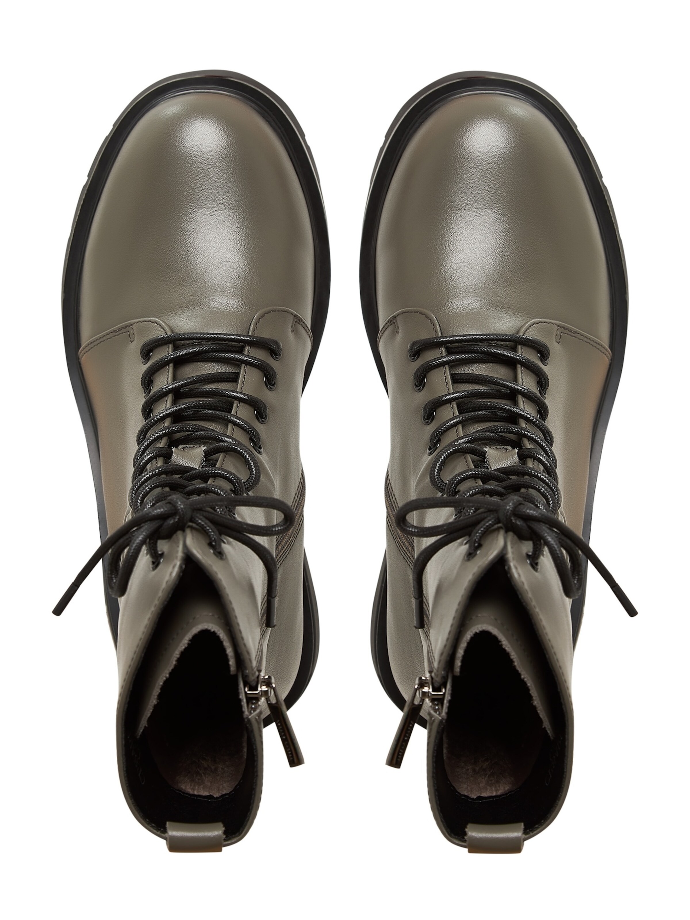 CESARE GASPARI Schnürstiefelette in Schwarz