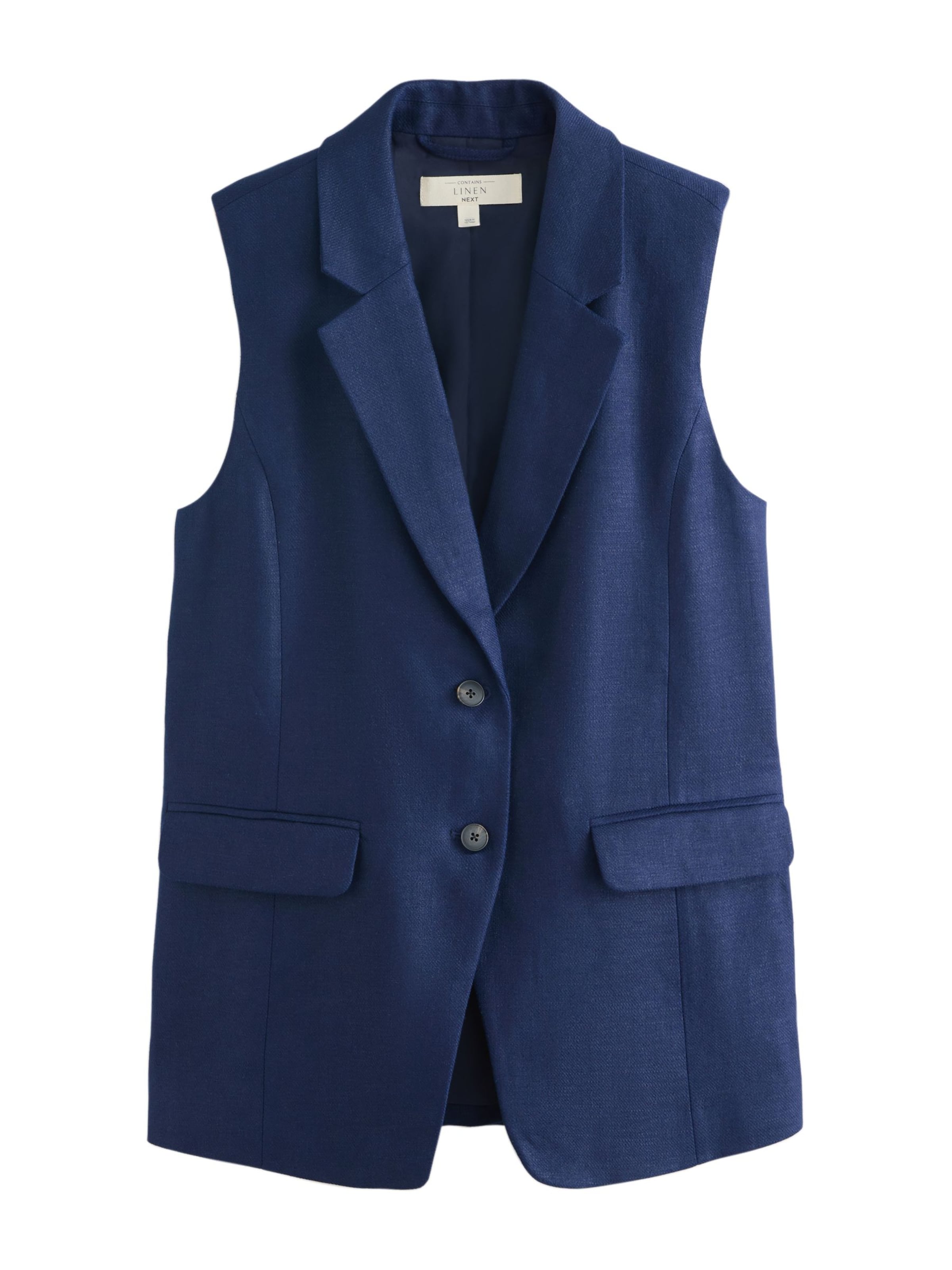 Next Gilet in Blauw: voorkant