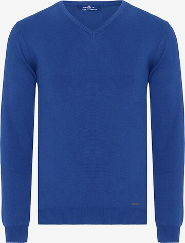 Pullover di Jimmy Sanders in blu: frontale