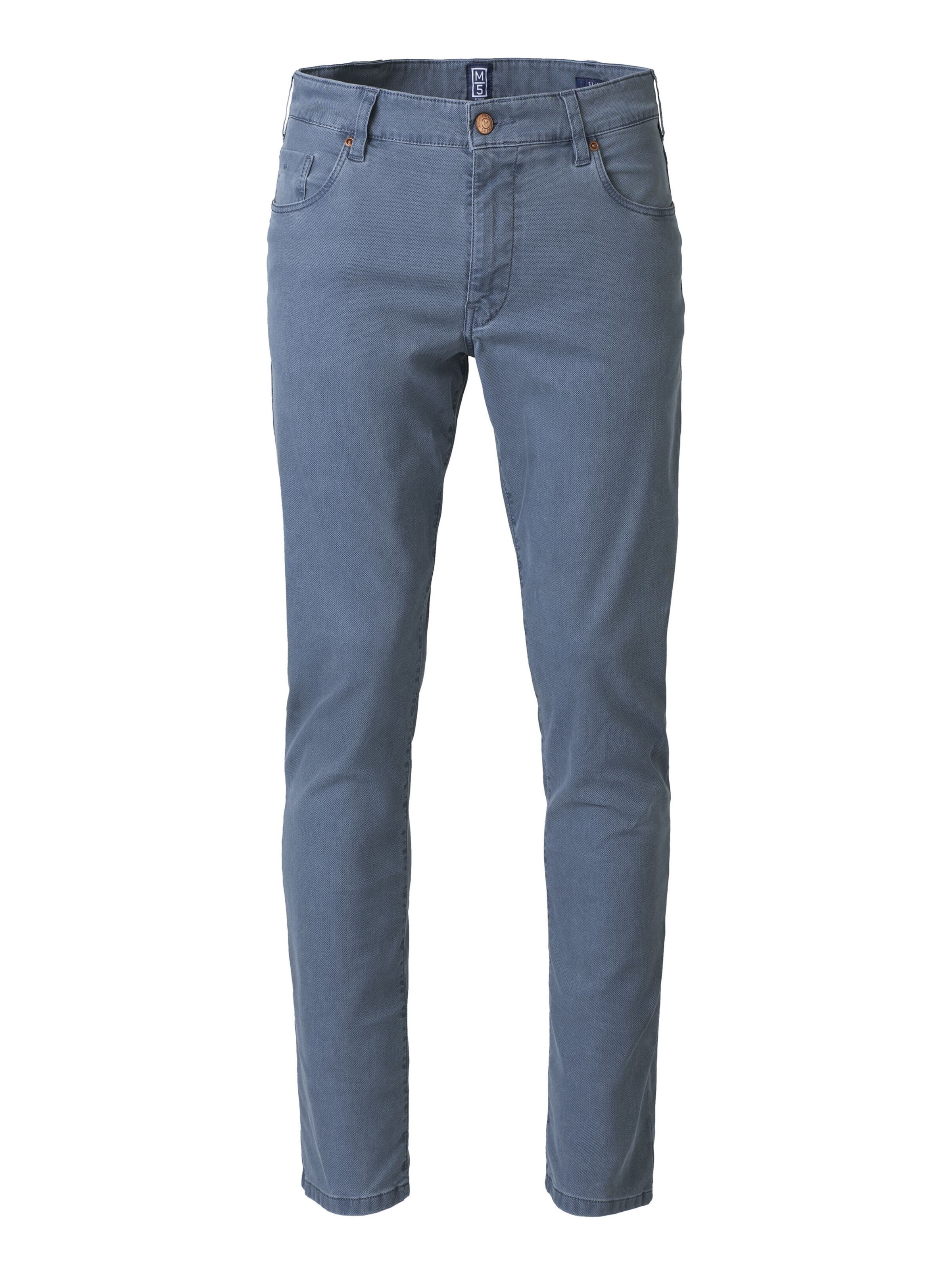 Coupe slim Jean 'M5' MEYER en bleu : devant