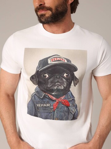 T-Shirt 'PEPERE' Deeluxe en blanc