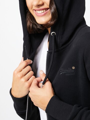 Superdry Sweatjacke in Schwarz