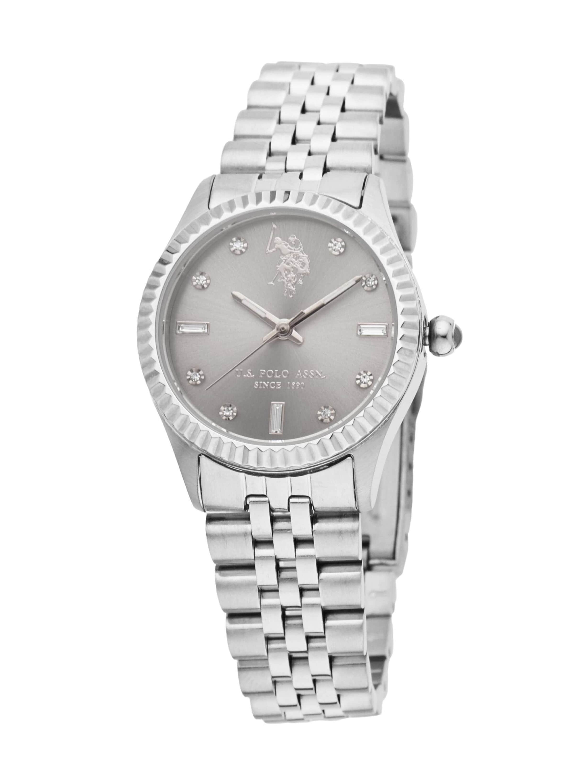U.S. POLO ASSN. - Reloj analógico 'Celine' en plata: frente