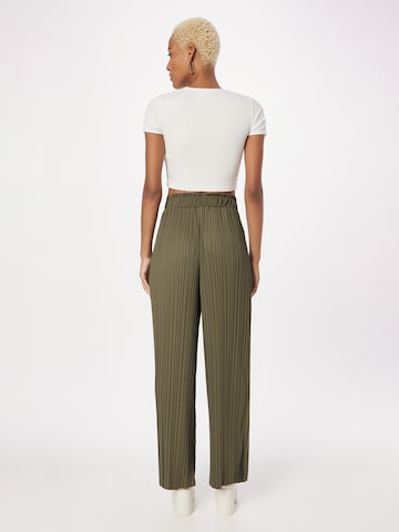 ABOUT YOU Wide leg Pants 'Noelle' in Green