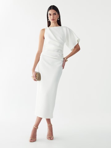 Robe de cocktail 'MISTY' BWLDR en blanc : devant