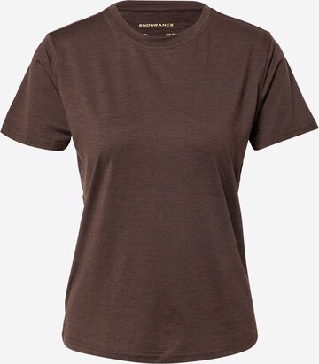 ENDURANCE Performance Shirt 'Maje' in Brown: front