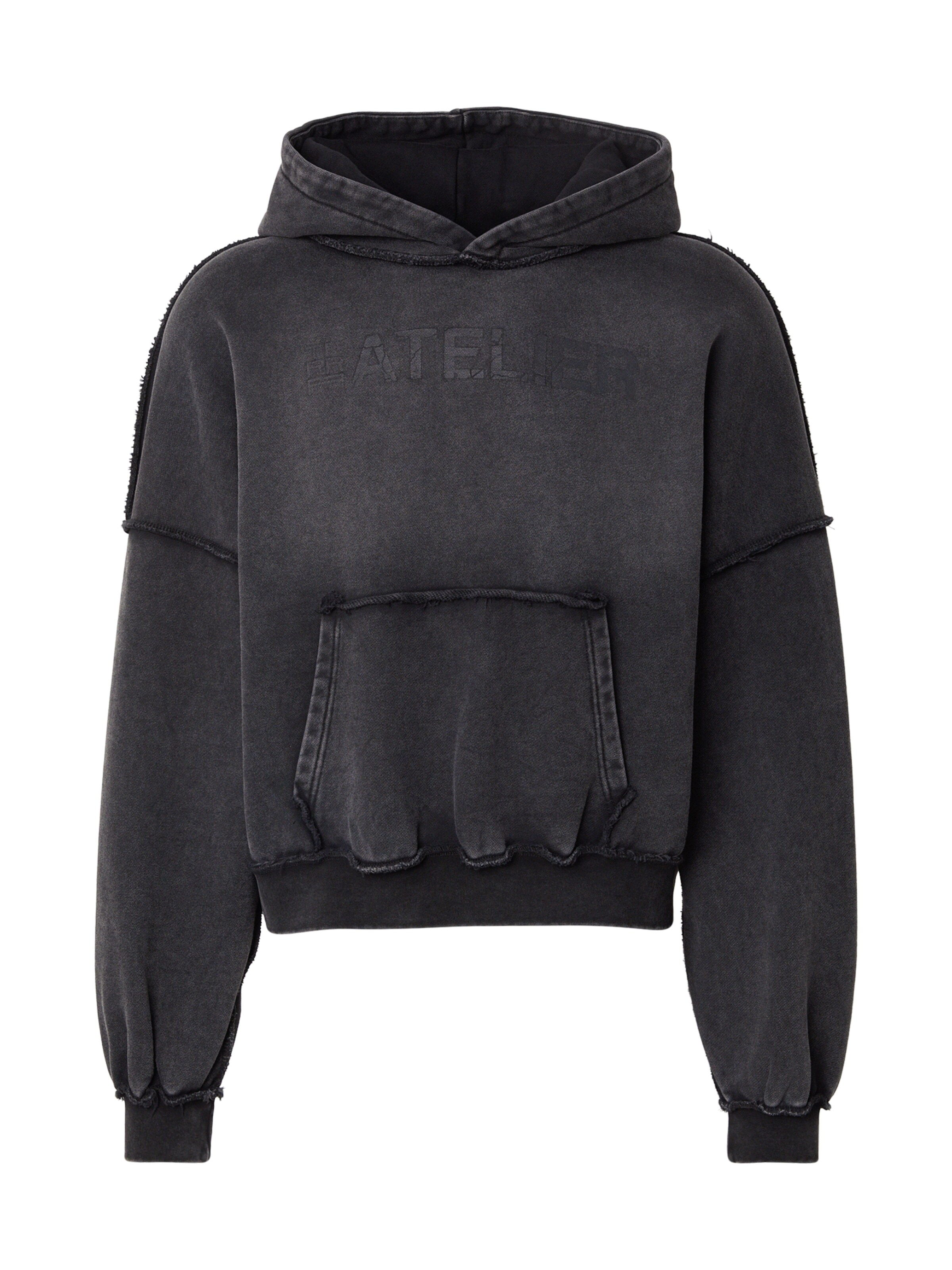 melns Atelier de roupa Sportisks džemperis: no priekšpuses