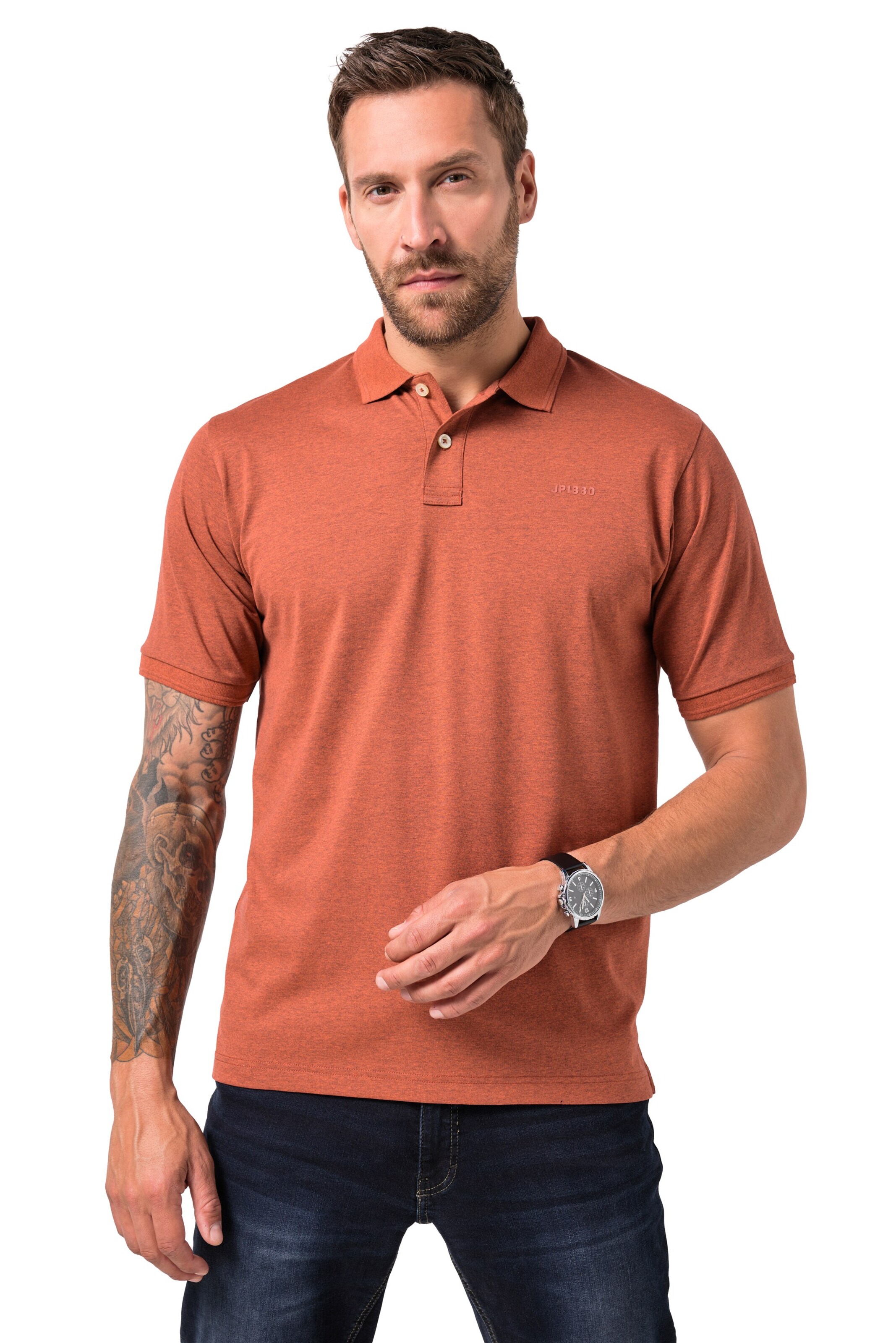 JP1880 Shirt in Orange: front