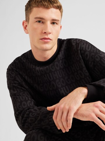 HUGO Sweatshirt 'Dippins' in Schwarz