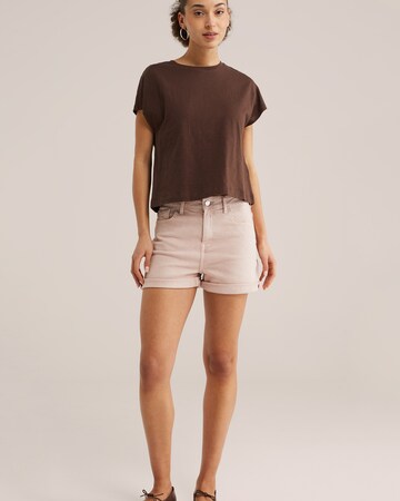 WE Fashion Regular Jeans in Pink