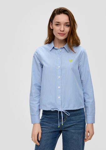 s.Oliver Blouse in Blauw: voorkant