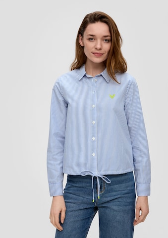 s.Oliver Blouse in Blauw: voorkant