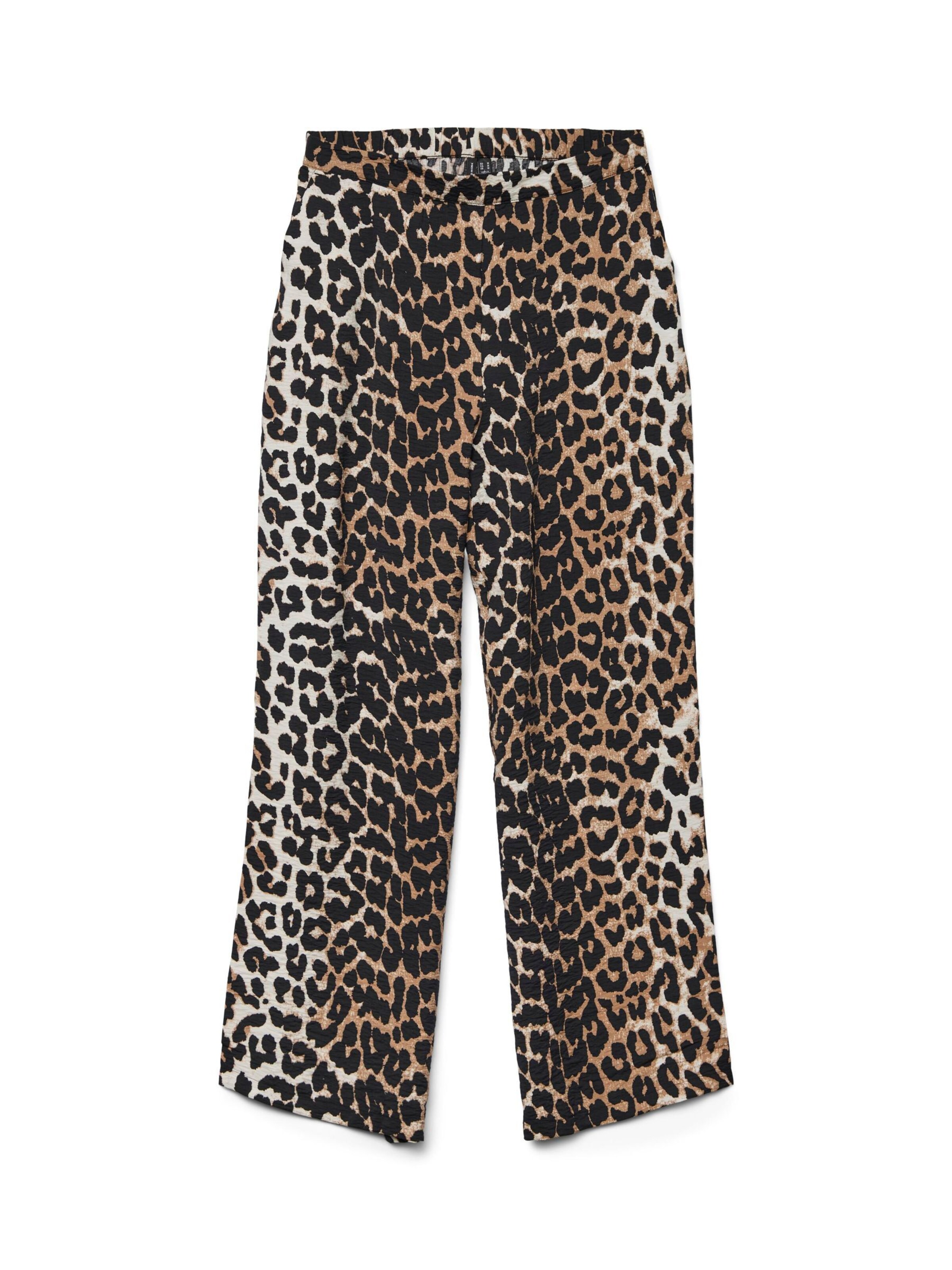 Vero Moda Curve Broek 'VMCJosie' in de kleur Bruin / Greige / Zwart, Productweergave