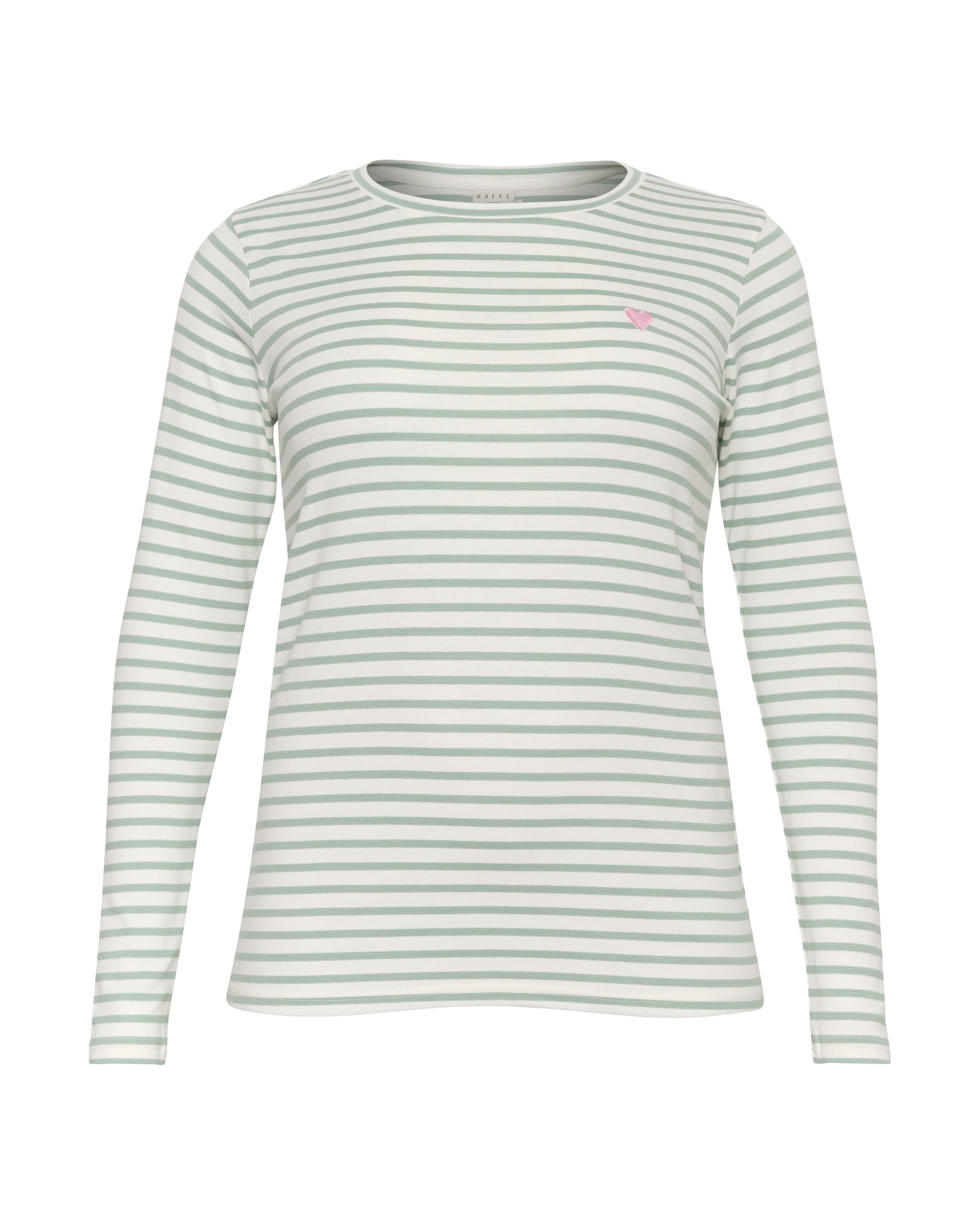 T-shirt 'Clia' KAFFE CURVE en blanc : devant