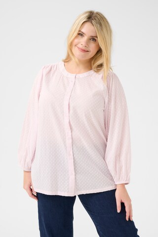 KAFFE CURVE Bluse 'Rory' in Lila: Vorderseite