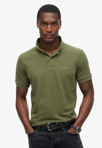 Superdry Poloshirt 'CLASSIC' in Grün: Vorderseite