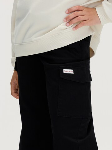 melns Calvin Klein Jeans Platas staras Bikses