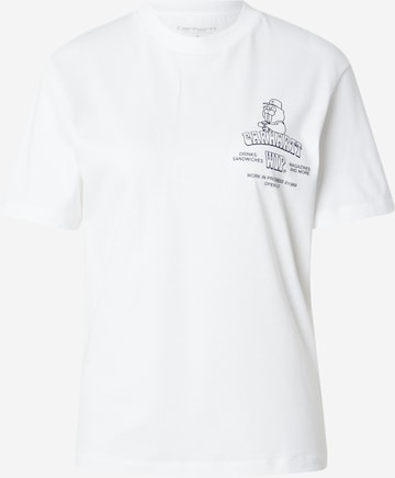 Tricou 'Sandwich' de la Carhartt WIP pe alb: față