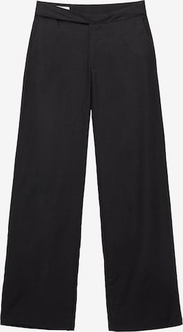 Pull&Bear Loosefit Housut värissä musta: etupuoli